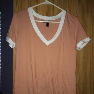 Orange V-Neck
